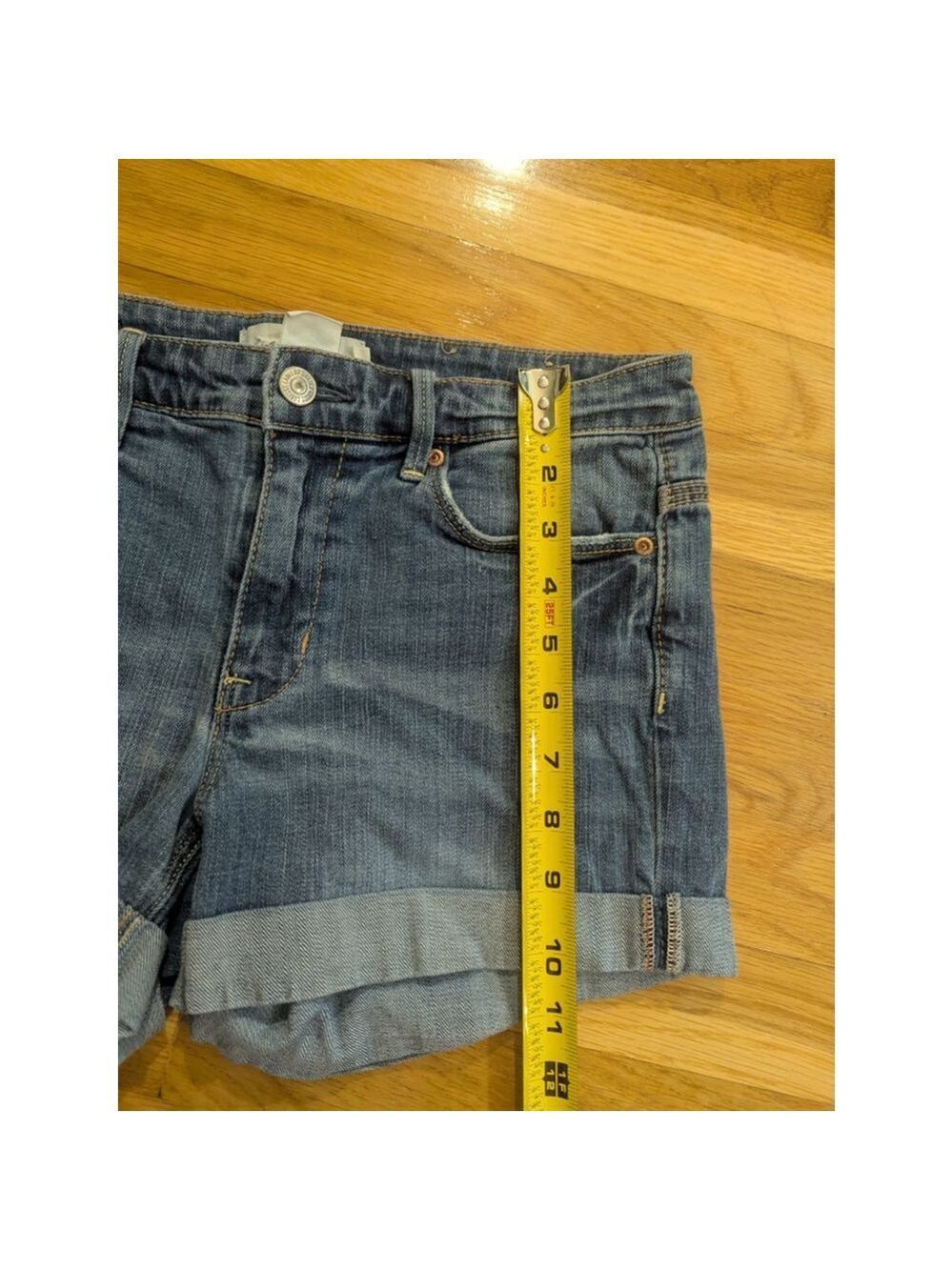 H&M LOGG Blue Denim Jean Shorts Size 27 - Picture 6 of 8